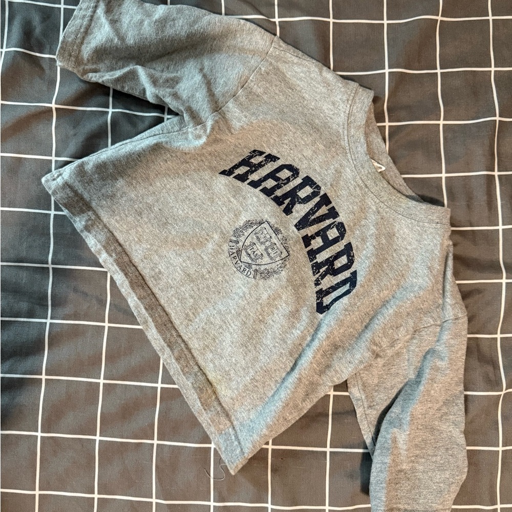 Gray Long Sleeve Kids Tee